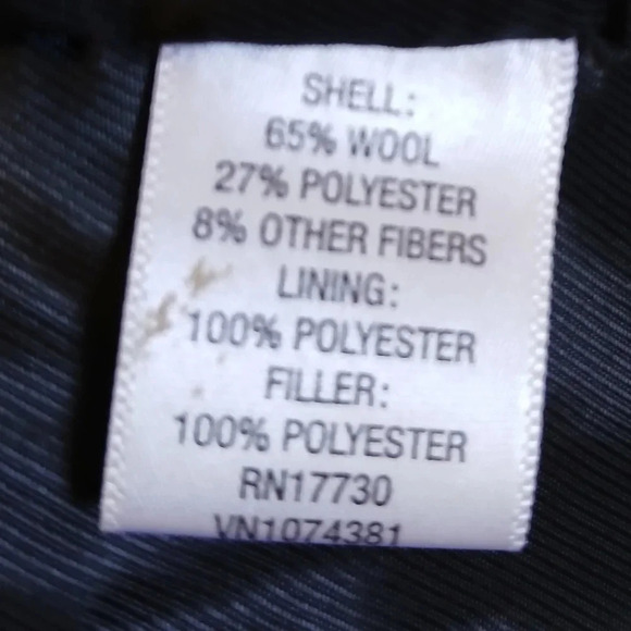 Merona womens winter pea coat double breasted wool brend gray size medium - Picture 16 of 16